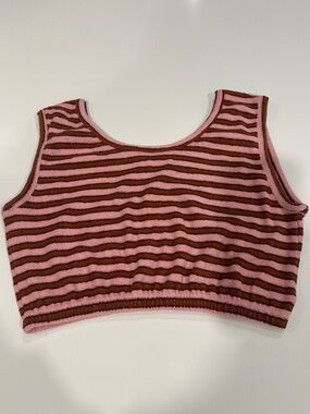 Bebe Organic Cropped French Terry Top